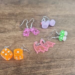 Colorful Fun Earrings Set NEW